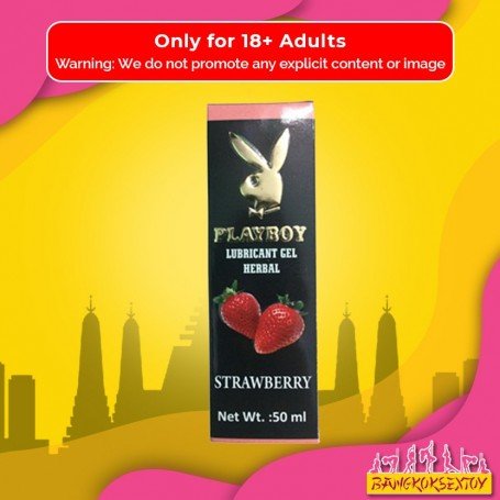Playboy Lubricant Water Based Gel - Strawberry Flavoured CGS-034