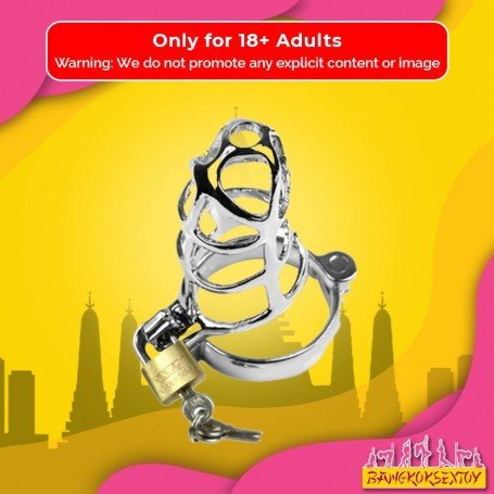 Chastity Steel Lock Device for Men BDSM-010