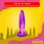Purple Jelly Anal Vibrating Butt Plug With Suction Cup AD-024