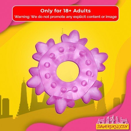 Heavy Cock Ring-Ice Flower CR-006