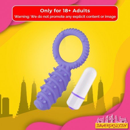Clitoral Banger Spikes Premium Cockring With Bullet CR-015