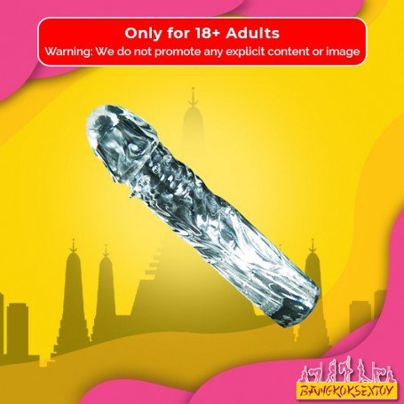 Full Ribbed Crystal Penis Sleeves PES-019