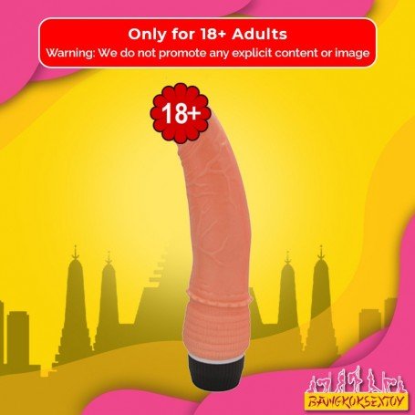 Ultra Slim Flexidick with vibrating Silicone RSV-036