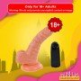 Whoppers Curved Vibrating Suction Cup Realistic Vibrator RSV-078