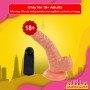 Whoppers Curved Vibrating Suction Cup Realistic Vibrator RSV-078