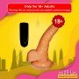 Whoppers Curved Vibrating Suction Cup Realistic Vibrator RSV-078