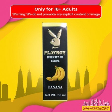 Playboy Lubricant Water Based Gel - Banana Flavoured CGS-031